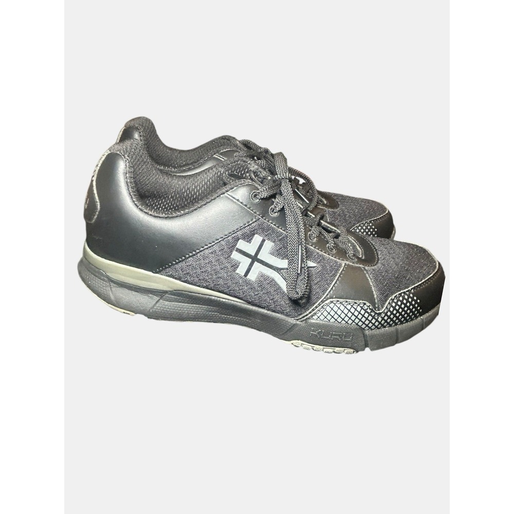 KURU Quantum 2.0 Mens 9.5 Jet Black Slate Gray Comfort Walking Shoes